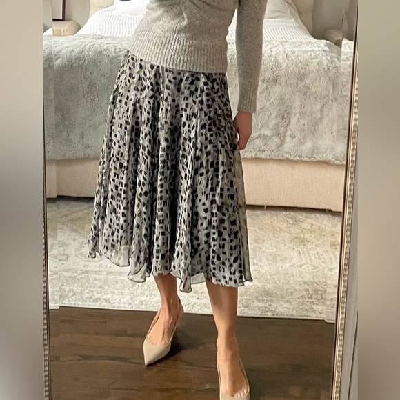 Jones New York Sik Georgette Midi Skirt - Picture 8 of 9